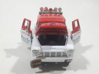 Crown Premiums Limited Edition Snap on Tools 1955 Chevy Tow Truck Big Al's Towing Red and White Die Cast Toy Car Vehicle with Opening Doors and Hood Missing Parts