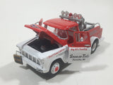 Crown Premiums Limited Edition Snap on Tools 1955 Chevy Tow Truck Big Al's Towing Red and White Die Cast Toy Car Vehicle with Opening Doors and Hood Missing Parts