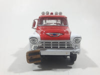 Crown Premiums Limited Edition Snap on Tools 1955 Chevy Tow Truck Big Al's Towing Red and White Die Cast Toy Car Vehicle with Opening Doors and Hood Missing Parts