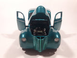 ERTL American Muscle Street Rods 1940 Ford Coupe Teal Green 1/18 Scale Die Cast Toy Car Vehicle with Opening Hood and Doors Missing Side Mirrors