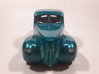 ERTL American Muscle Street Rods 1940 Ford Coupe Teal Green 1/18 Scale Die Cast Toy Car Vehicle with Opening Hood and Doors Missing Side Mirrors