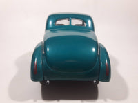 ERTL American Muscle Street Rods 1940 Ford Coupe Teal Green 1/18 Scale Die Cast Toy Car Vehicle with Opening Hood and Doors Missing Side Mirrors