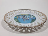 Vintage Walt Disney Productions Disneyland 6 1/4" Perforated Porcelain Wall Plate