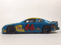 1997 Revell NASCAR #46 Wally Dallenbach Woody Woodpecker Chevy Monte Carlo Blue and Yellow 1/24 Scale Die Cast Toy Car Vehicle