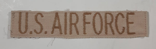 Vintage U.S. Air Force 1" x 5 1/4" Beige Tan Fabric Patch Badge Insignia
