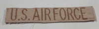 Vintage U.S. Air Force 1" x 5 1/4" Beige Tan Fabric Patch Badge Insignia