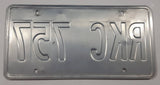 2002 Oregon Green Tree with Dark Blue Letters White Vehicle License Plate Tag RKC 757