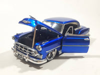 Jada Big Time Kustoms 1953 Chevrolet Bel Air Metallic Blue 1/24 Scale Die Cast Toy Car Vehicle with Opening Doors and Hood