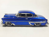 Jada Big Time Kustoms 1953 Chevrolet Bel Air Metallic Blue 1/24 Scale Die Cast Toy Car Vehicle with Opening Doors and Hood