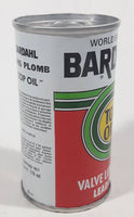 Vintage World Famous Bardahl Top Oil Valve Lubricant Lead Free 6 Fl Oz. 170mL 3 7/8" Tall Metal Oil Can FULL