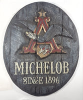 Vintage Anheuser Busch Michelob Since 1896 Oval Shaped 23" x 28" 3D Plastic Pub Wall Sign