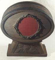 Vintage Acoustech Faux Wood Grape Themed Wine Barrel Speaker