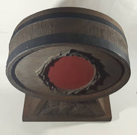 Vintage Acoustech Faux Wood Grape Themed Wine Barrel Speaker