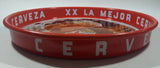 Vintage Dos Equis XX La Mejor Cerveza 13 3/4" Diameter Round Metal Beverage Serving Tray