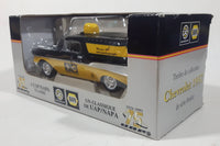 1926 to 2001 A UAP NAPA Classic 75th Anniversary Limited Edition 1957 Chevrolet Wagon Black and Yellow 1/24 Scale Die Cast Toy Car Vehicle Coin Bank New In Box