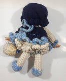 Vintage Strawberry Shortcake Blueberry Muffin Handmade Crochet Yarn 13" Tall Doll