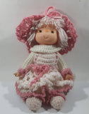 Vintage Strawberry Shortcake Raspberry Fluff Handmade Crochet Yarn 13" Tall Doll