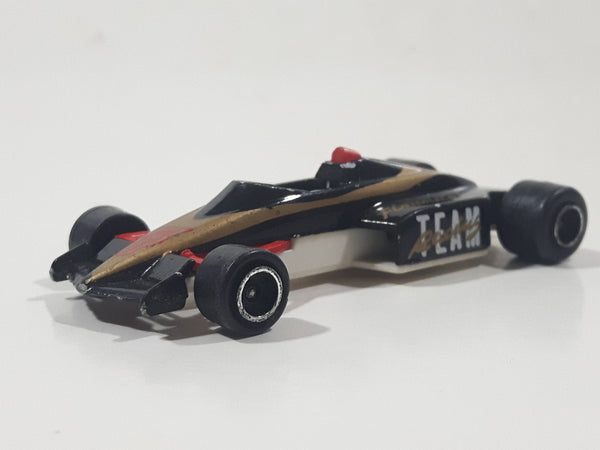 Vintage Majorette Novacar 112 Formule Formula 1 Team Racing Indy Black Red Gold Die Cast Toy Race Car Vehicle Missing Spoiler