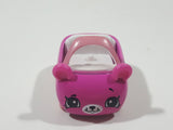 Moose Shopkins Cutie Cars Bear Shaped Pink Die Cast Toy Car Vehicle - No Roof or Figure