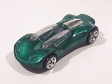 1999 Hot Wheels Double Cross Metalflake Dark Green Die Cast Toy Car Vehicle McDonald's Happy Meal 9/16
