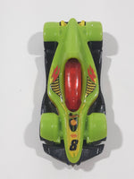 2012 Hot Wheels Code Cars Formula Street Lime Green Yellow and Black Die Cast Toy Race Car Vehicle