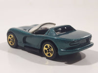 1995 Hot Wheels Gold Medal Speed Dodge Viper RT/10 Dark Metalflake Green Die Cast Toy Dream Sports Car Vehicle