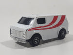 Vintage Unknown Brand 8637 Van White Die Cast Toy Car Vehicle