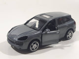 MSZ Porsche Caynne S Dark Grey 1:43 Scale Pull Back Die Cast Toy Car Vehicle with Opening Doors Missing Parts