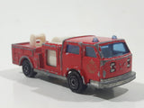 Vintage Majorette Pompier Fire Ladder Truck No. 207 Red 1/100 Scale Die Cast Toy Car Firefighting Rescue Emergency Vehicle