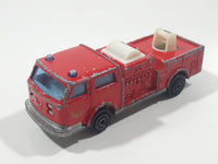 Vintage Majorette Pompier Fire Ladder Truck No. 207 Red 1/100 Scale Die Cast Toy Car Firefighting Rescue Emergency Vehicle