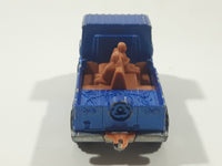 Vintage Majorette Explorateur Volvo Laplander No. 260 1/59 Scale Blue Gold Die Cast Toy Car Vehicle