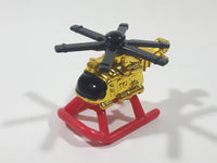 1996 McDonald's LGT Galoob Micro Machines Evac Helicopter Gold Chrome Die Cast Toy Aircraft