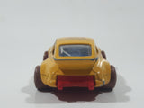 Vintage Majorette Smelly Speeders (Not Stinky) No. 209 Porsche 911 Turbo Chocolate Wave Yellow 1/57 Scale Die Cast Toy Car Vehicle with Opening Doors