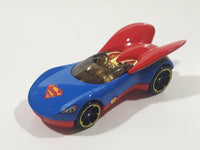 2018 Hot Wheels DC Universe Character Cars Supergirl Blue Die Cast Toy Car Vehicle
