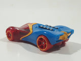 2017 Hot Wheels DC Super Girls Wonder Woman Blue Yellow and Transparent Red Die Cast Toy Car Vehicle