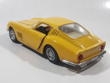 Burago 1966 Ferrari 275 GTB4 Yellow 1/24 Scale Die Cast Toy Car Vehicle with Opening Doors and Hood Missing Seats