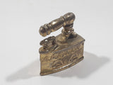 Vintage Miniature Dollhouse Sized 1 1/4" Long Brass Sad Iron 576176