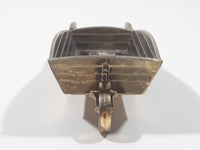 Vintage Miniature Dollhouse Sized 3 3/8" Long Brass Wheelbarrow 756157 Made in England