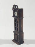Vintage Miniature Grandfather Clock Metal Pencil Sharpener Doll House Furniture Size