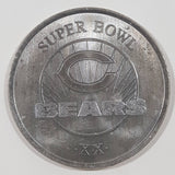 2001 2002 Budweiser NFL Football Super Bowl World Champions Chicago Bears XX 1 3/8" Diameter Metal Coin Token