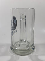 Dallas Cowboys NFL Football Team 5 1/2" Tall Clear Glass Beer Mug