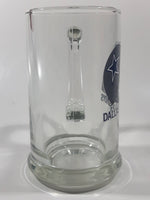 Dallas Cowboys NFL Football Team 5 1/2" Tall Clear Glass Beer Mug