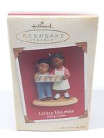 2005 Hallmark Keepsake Ornament  Little Helpers Baking Cookies 2 3/4" Tall New in Box