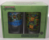 2015 Viacom TMNT Teenage Mutant Ninja Turtles Glassware Set 16 oz 473 mL 6" Tall Glass Cups New in Box