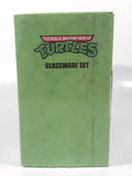 2015 Viacom TMNT Teenage Mutant Ninja Turtles Glassware Set 16 oz 473 mL 6" Tall Glass Cups New in Box