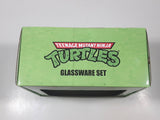 2015 Viacom TMNT Teenage Mutant Ninja Turtles Glassware Set 16 oz 473 mL 6" Tall Glass Cups New in Box