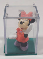 Disney Minnie Mouse Miniature 1 1/4" Tall Toy Figure in Case