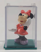 Disney Minnie Mouse Miniature 1 1/4" Tall Toy Figure in Case