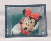 Disney Minnie Mouse Miniature 1 1/4" Tall Toy Figure in Case