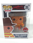 2018 Funko Pop! 8-Bit A Nightmare On Elm Street #25 Freddy Krueger 4" Tall Toy Vinyl Figure New in Box